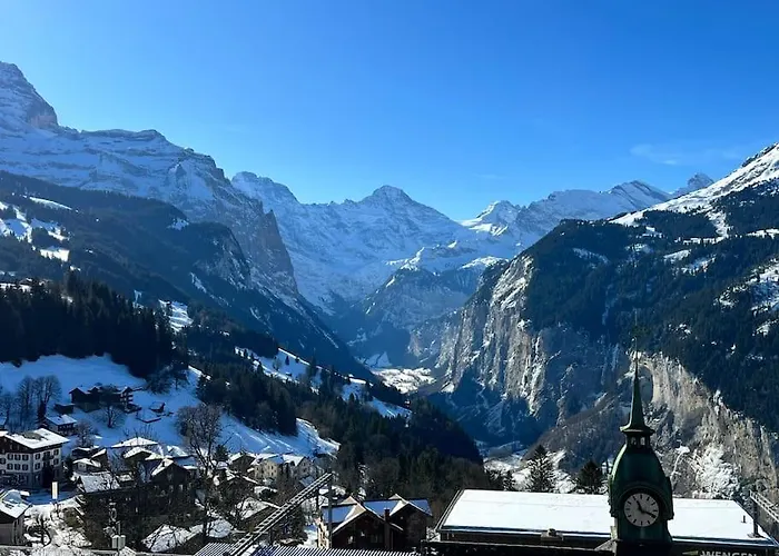 In - Amazing Views, Centrally Located By Train Station Венген